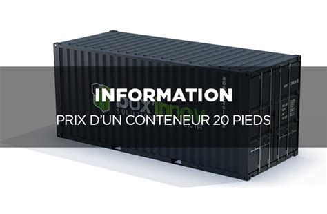 Container Pieds Neuf Et Occasion Les Prix Boxinnov