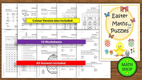 Free Printable Easter Color By Number Addition Math Worksheets