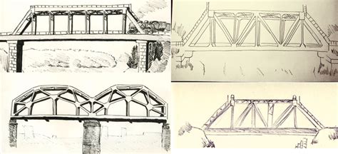 Simple Bridge Sketch Drawing - apple520514