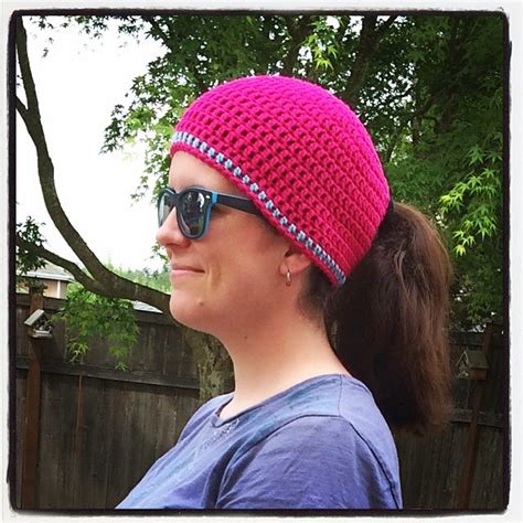 The Best Free Crochet Ponytail Hat Patterns Aka Messy Bun Beanies