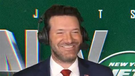 Tony Romo Laughs Off Aaron Rodgers Question From Jim Nantz During Live