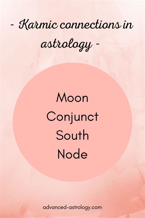 Moon Conjunct South Node Synastry And Natal Aspects Astrology