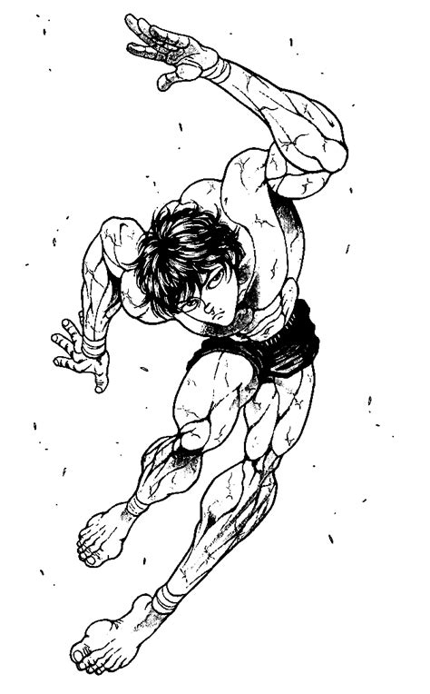 Baki Hanma Coloring Page Coloring Pages