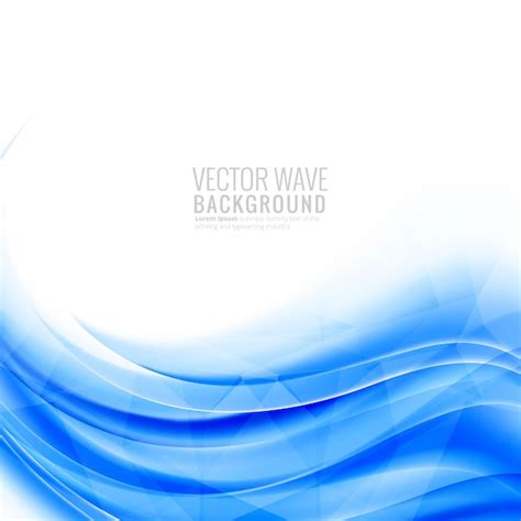 Premium Vector Abstract Blue Wavy Vector Design