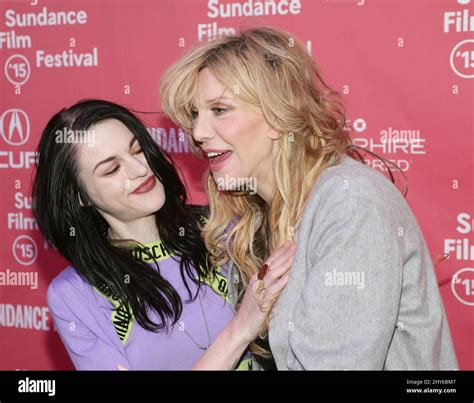 Frances Bean Cobain Courtney Love Attending The 2015 Sundance Film Festival Premiere Of Kurt