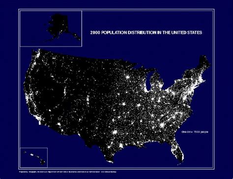 GIS3015 Map Blog: US Census Dot Distribution Map of 2000 Population