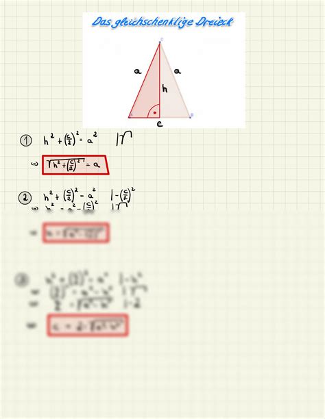 Solution Mathe Klasse Satz Des Pythagoras Formelsammlungen Von