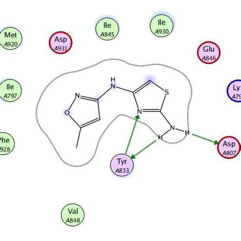 The Proposed Binding Mode Of Compound Docked In The Active Site Of