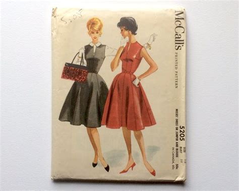 Ff B S Dress Sewing Pattern B Mccall S Etsy Mccalls