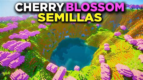 TOP 5 SEMILLAS De CHERRY BIOME Para MINECRAFT YouTube