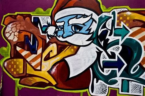 Mural Graffiti Art Christmas X Mas Graffiti Art