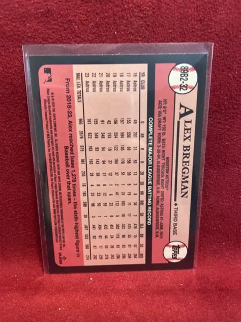 FEUILLE ARGENTÉE ALEX Bregman 2024 Topps Series 2 89B2 32 1989 Houston