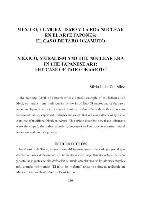 PDF MÉXICO EL MURALISMO Y LA ERA NUCLEAR EN EL El muralismo es