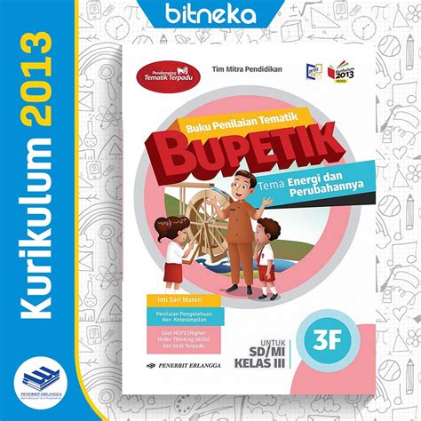 Jual Buku Penilaian Tematik Bupetik Jilid F Sd Mi Kelas Tema