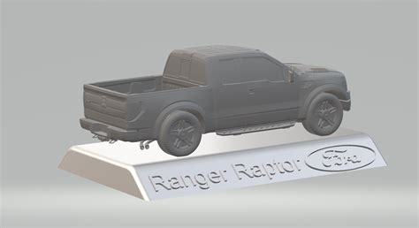 Free Stl File Ford Raptor F D Model Car Custom D Printing Stl File