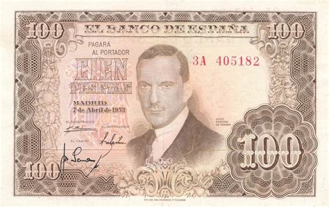 Spanien Pesetas Banknote Ef Ma Shops