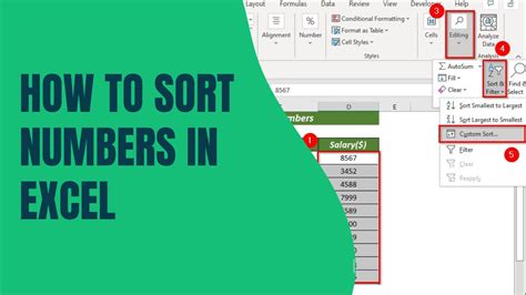 How To Sort Numbers In Excel Sort Data Numerically Earn Excel