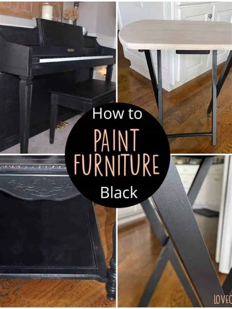 How To Paint Furniture Black Story Love Our Real Life