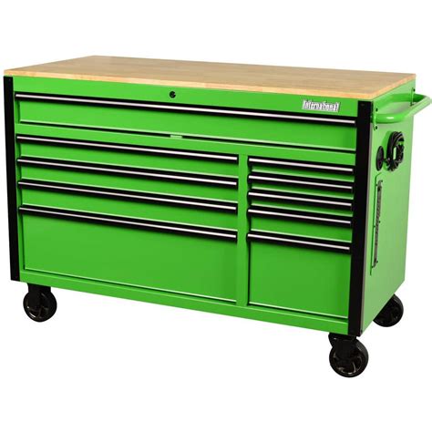 International In W X In D Drawer Green Mobile Workbench