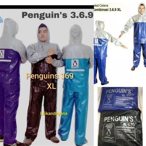 Jual Grosir Jas Hujan Penguin P Jaket Celana Size Xl Dan Xxl