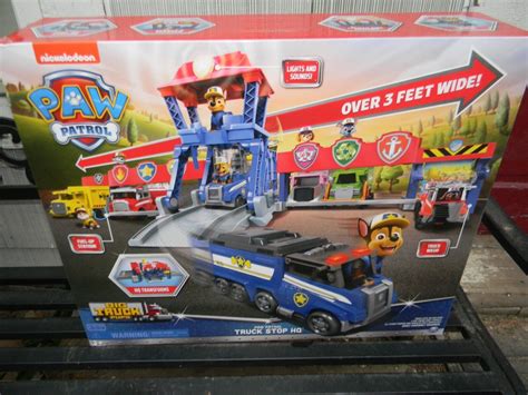 Paw Patrol Big Truck Pups Truck Stop Hq 3ft Wide Transforming Playset Nib 4691545878