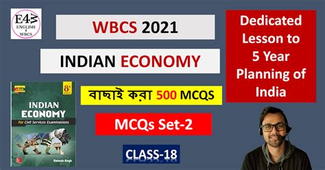 Indian Economy Class And Pdf For Wbcs Prelims And Mains