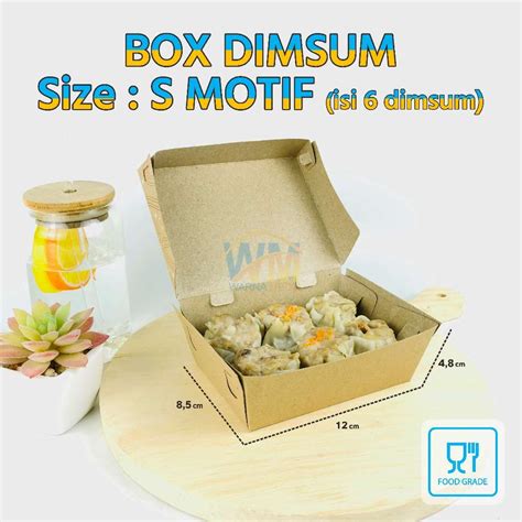 Jual Dus Box Dimsum Laminasi Kotak Dimsum Lunch Box Xs Dus Dimsum