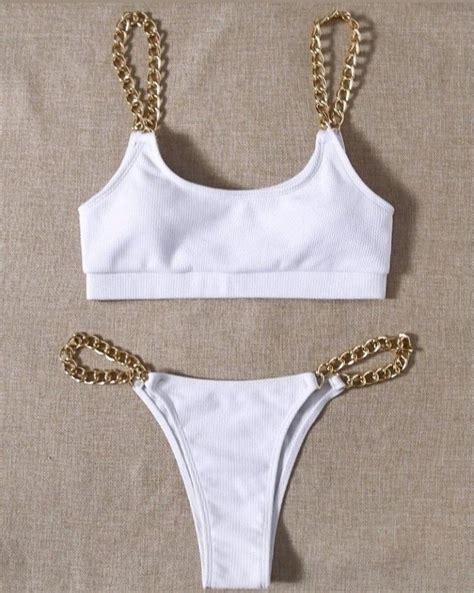 Chain Linked Underwire Bikini Swimsuit Artofit