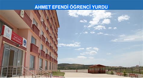 AHMET EFENDİ ÖĞRENCİ YURDU Ne Nerede