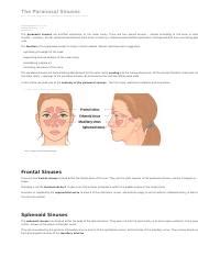 The Paranasal Sinuses: Anatomy, Function, and Clinical Relevance ...