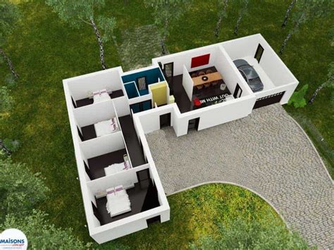 Plan Maison Plain Pied 2 Chambres 60m2 Ventana Blog