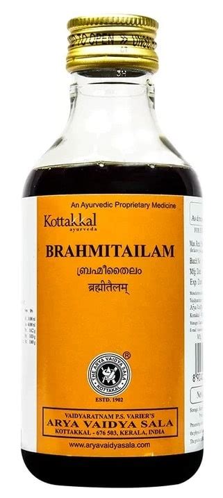 Брахми Тайлам Коттаккал (Brahmi Tailam) Kottakkal, 200 мл - купить в ...