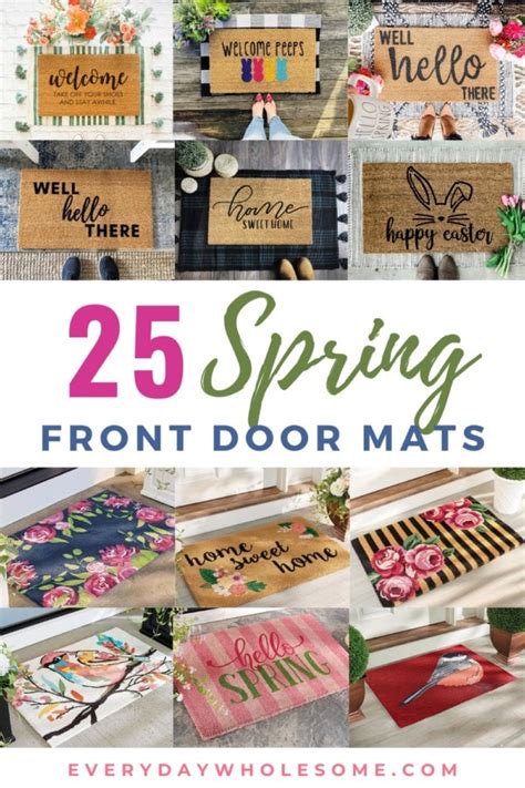 Everyday Wholesome Spring Easter Front Door Mats