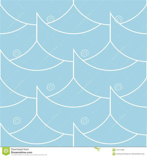 Geometric Ornament. Navy Blue and White Seamless Pattern Stock Vector ...