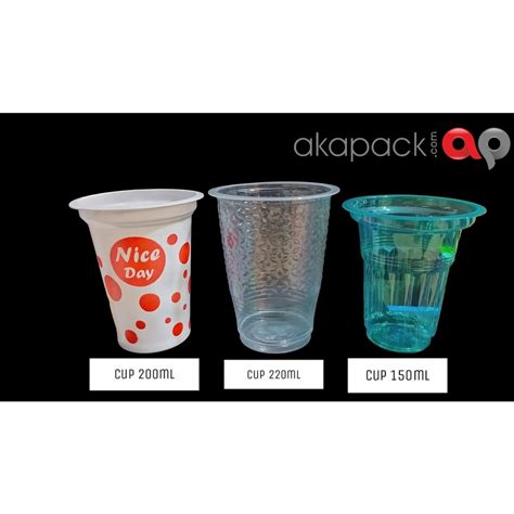 Jual Cup Gelas Plastik Uk 150ml200ml220ml Isi 50pc Shopee Indonesia