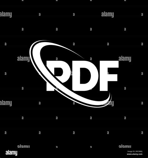 PDF logo. PDF letter. PDF letter logo design. Initials PDF logo linked ...