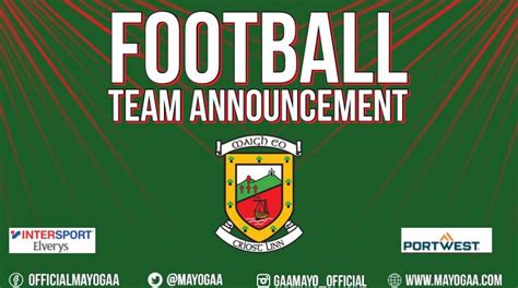 Mayo Senior Team Announced Mayo Gaa