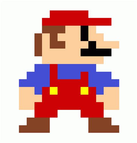 Mario Jumping Pixel Art Grid - Pixel Art Grid Gallery