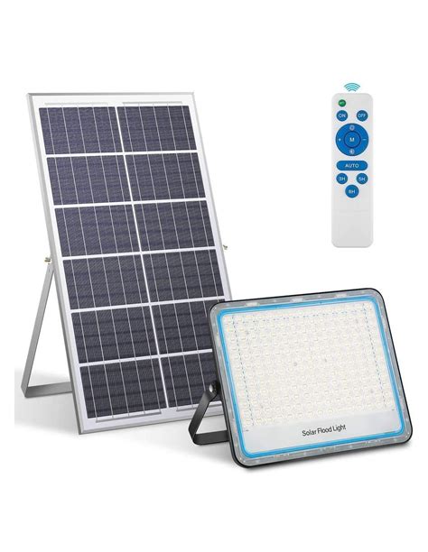 Proiector LED 120W Cu Panou Solar Exterior IP 66 Telecomanda Jortan 2021