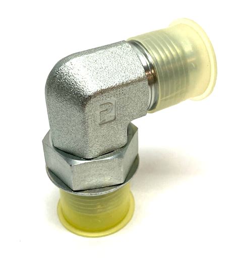 Parker 12 C5OX S Triple Lok 37 Flare JIC Tube Fitting 90 Deg 12 C5BX S