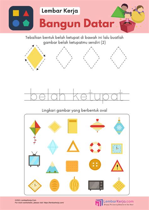 Worksheet Bangun Datar Archives Lembarkerja