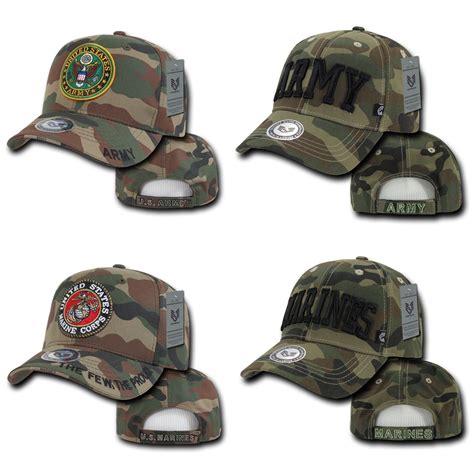 1 Dozen Army Marines Camouflage Military Baseball Caps Hats Wholesale