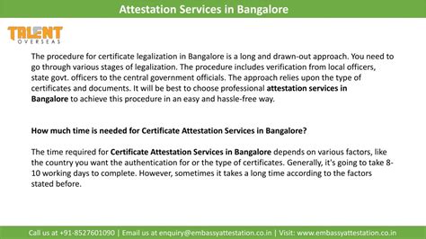 Ppt Get To Know Attestation Services In Bangalore Powerpoint