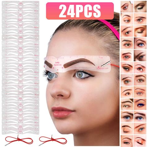 Pcs Styles Eyebrow Shaping Stencils Grooming Shaper Template Makeup