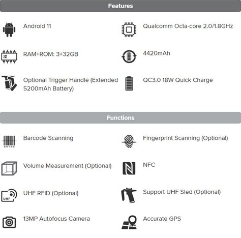 Chainway C66 Handheld Mobile Computer PDA with 1D & 2D Barcode Scanner ...