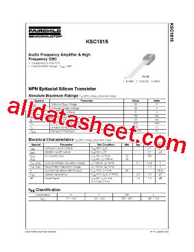 C1815 Datasheet(PDF) - Fairchild Semiconductor