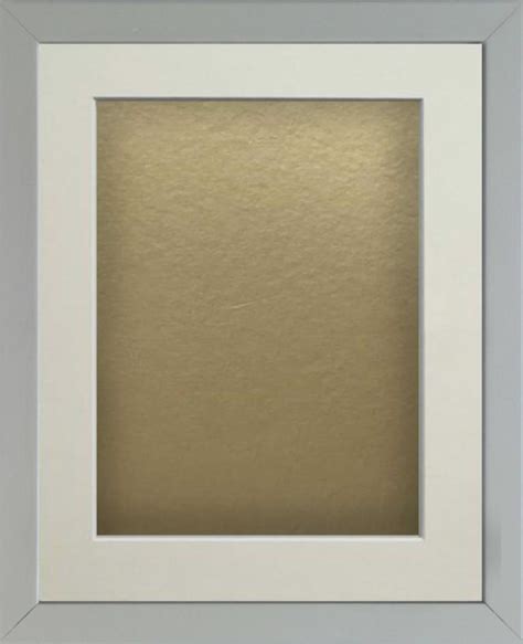 Radcliffe Box Frame Grey With Gold Backing Board A X Frame