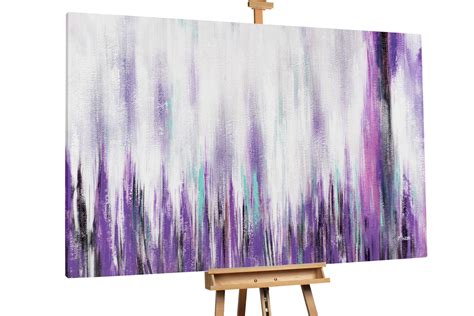 Commander Peinture L Huile Violet Mountains Kunstloft