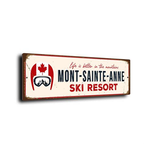 Mont-Sainte-Anne Sign | Mont-Sainte-Anne Decor | Mont-Sainte-Anne Gift