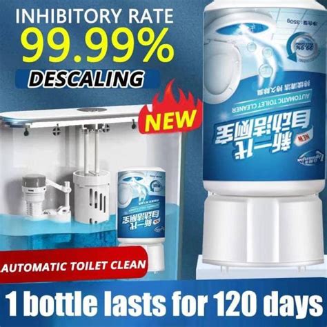 Automatic Toilet Bowl Cleaner 350ml Auto Releasing Dirt Removal 10